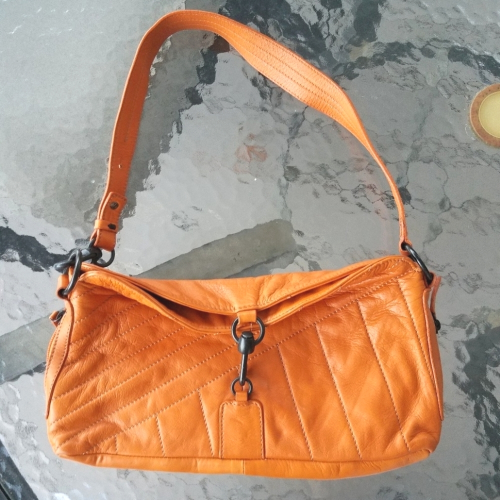 FRANCESCO BIASIA Orange leather Handbag
